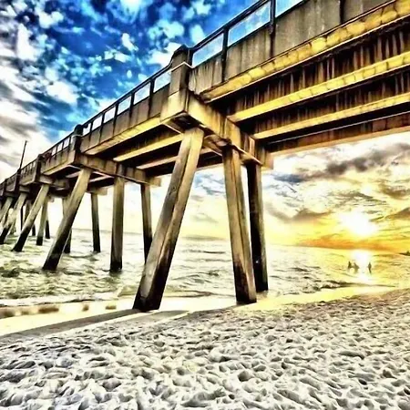 Ocean Front Penthouse Suite Panoramic Views Of Gulf,Pensacola Beach,Pier, & Bay Exterior photo